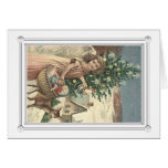 Tarjeta de Navidad del vintage