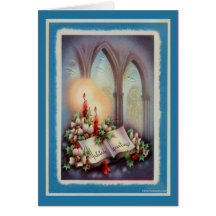 Tarjeta de Navidad del vintage