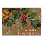 Tarjeta de Navidad del vintage