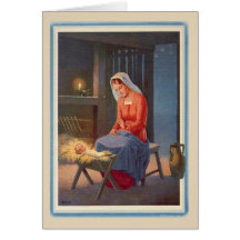 Tarjeta de Navidad del vintage