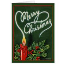Tarjeta de Navidad del vintage