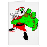 Tarjeta de Navidad del zombi