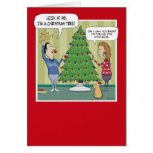 Tarjeta de Navidad divertida: Bulbo oscuro