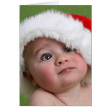 Tarjeta de Navidad divertida - hombre gordo pegado