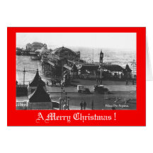 Tarjeta de Navidad, embarcadero de Brighton