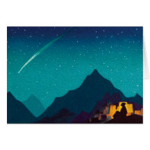 Tarjeta de Navidad - estrella del héroe de N. Roer