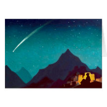 Tarjeta de Navidad - estrella del héroe de N. Roer