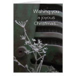 Tarjeta de Navidad feliz del tractor