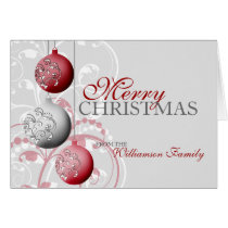 Tarjeta de Navidad festiva personalizada tarjetas