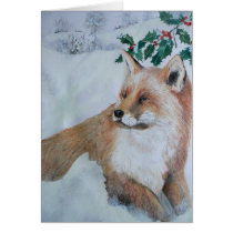 Tarjeta de Navidad - Fox tarjetas