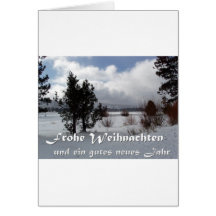 Tarjeta de Navidad Frohe Weihnachten