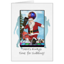 Tarjeta de Navidad, ir de discotecas de la noche d