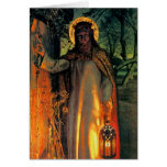 Tarjeta de Navidad - luz del mundo por W.H.Hunt