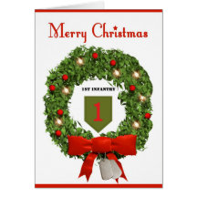 Tarjeta de Navidad militar