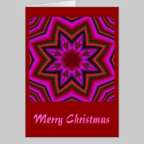 Tarjeta de Navidad moderna con la estrella tarjetas