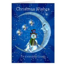Tarjeta de Navidad, navidad del primo, muñeco de n