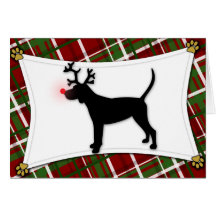 Tarjeta de Navidad negra y del moreno del Coonhoun