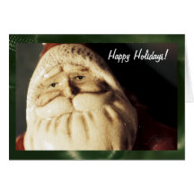Tarjeta de Navidad Papá Noel, plantilla