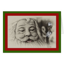 Tarjeta de Navidad, Papá Noel, plantilla