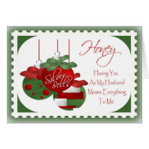 Tarjeta de Navidad para el marido