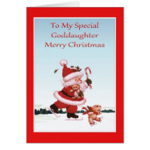 Tarjeta de Navidad para la ahijada