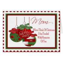 Tarjeta de Navidad para la mamá