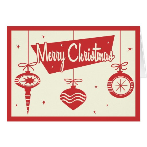 Tarjeta de Navidad retra