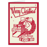 Tarjeta de Navidad retra