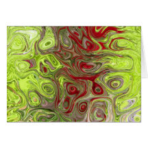 Tarjeta de Navidad - rojo y verde