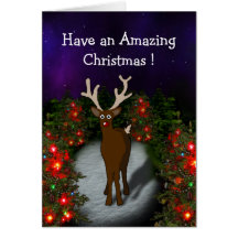 Tarjeta de Navidad sorprendente de Rudolph