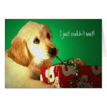 Tarjeta de Navidad temprana del perrito