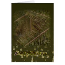 Tarjeta de Navidad verde