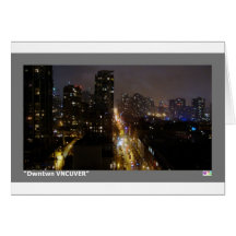 Tarjeta de nota de Dwntwn VNCUVER 5,6" x 4"