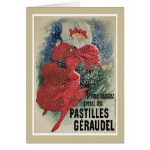 Tarjeta de nota de Geraudel de las pastillas