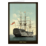 Tarjeta de nota de la HMS Victory