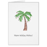Tarjeta de nota de la palmera del navidad tarjetas