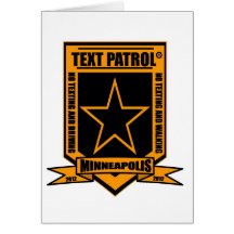 Tarjeta de nota de la patrulla del texto "Ulysse d