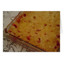Tarjeta de nota de la receta de la torta de la des