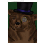 Tarjeta de nota de señor Bear