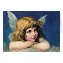 Tarjeta de nota del ángel