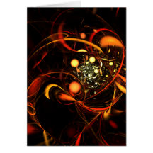 Tarjeta de nota del arte abstracto del latido del 