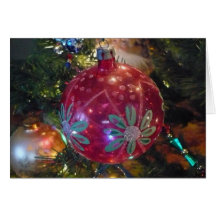 Tarjeta de nota del ornamento del navidad