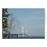 Tarjeta de nota del puente de Mackinac