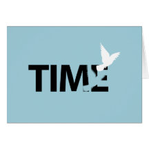 Tarjeta de nota - el tiempo vuela