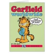 Tarjeta de nota mundial de Garfield tarjetas
