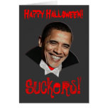 Tarjeta de Obama Halloween de los lechones del fel