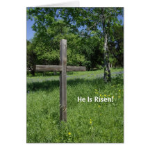 Tarjeta de pascua con el mensaje del evangelio den