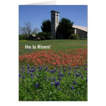 Tarjeta de pascua con el mensaje del evangelio den