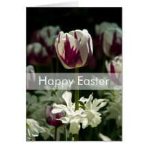 Tarjeta de pascua de los tulipanes el | Osterkarte