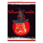 Tarjeta de Pei de la calabaza